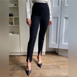 Babaton Jotham Slit Front Pant Black Size 6 Aritzia #74846
